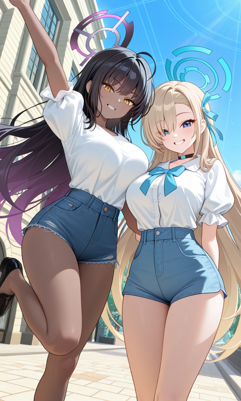 アスナとカリン　私服3
