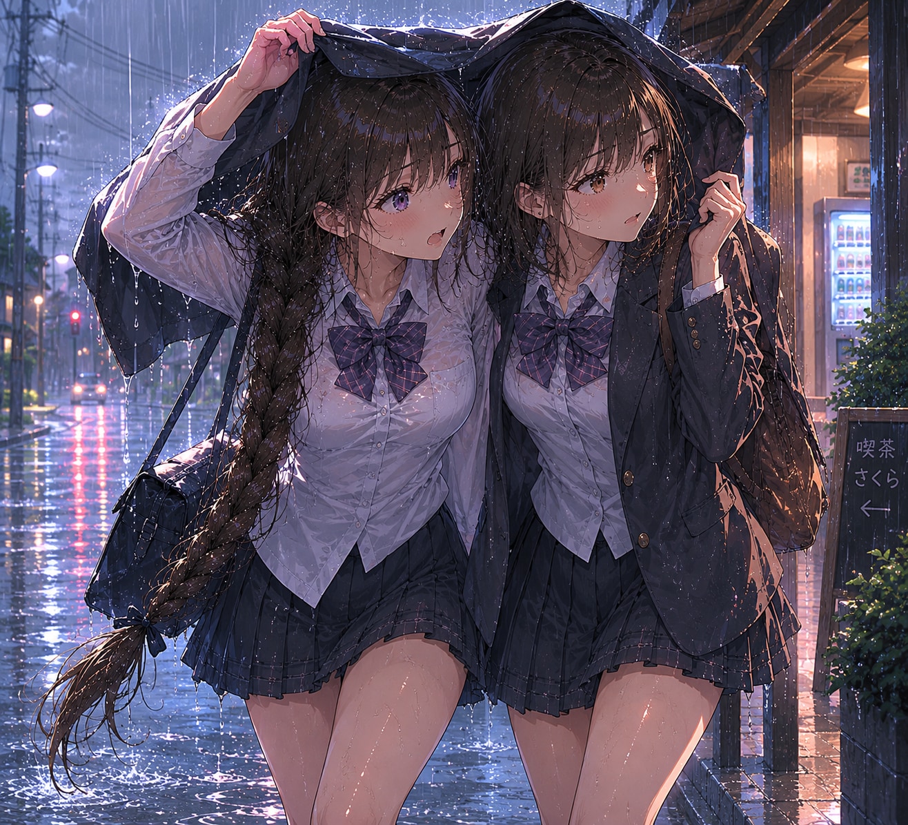 雨宿り、ふたりきり（前編）