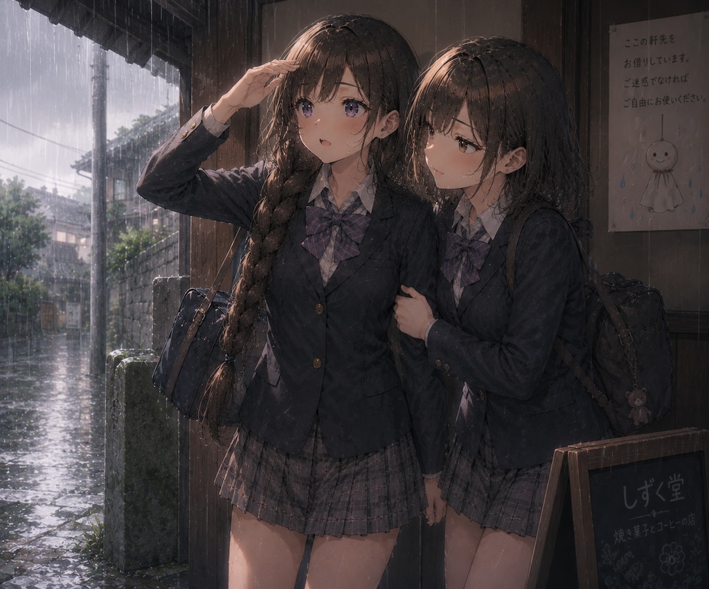 雨宿り、ふたりきり（前編）