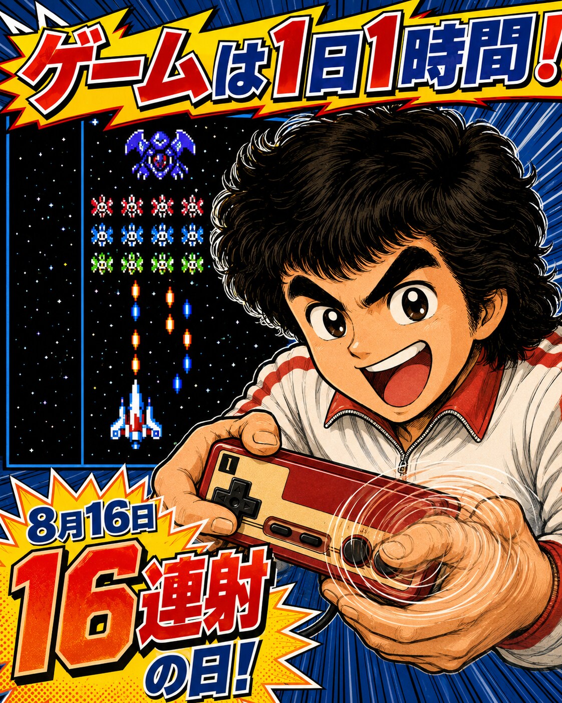 [今日は何の日 8/16] 16連射の日 | の人気AIイラスト・グラビア