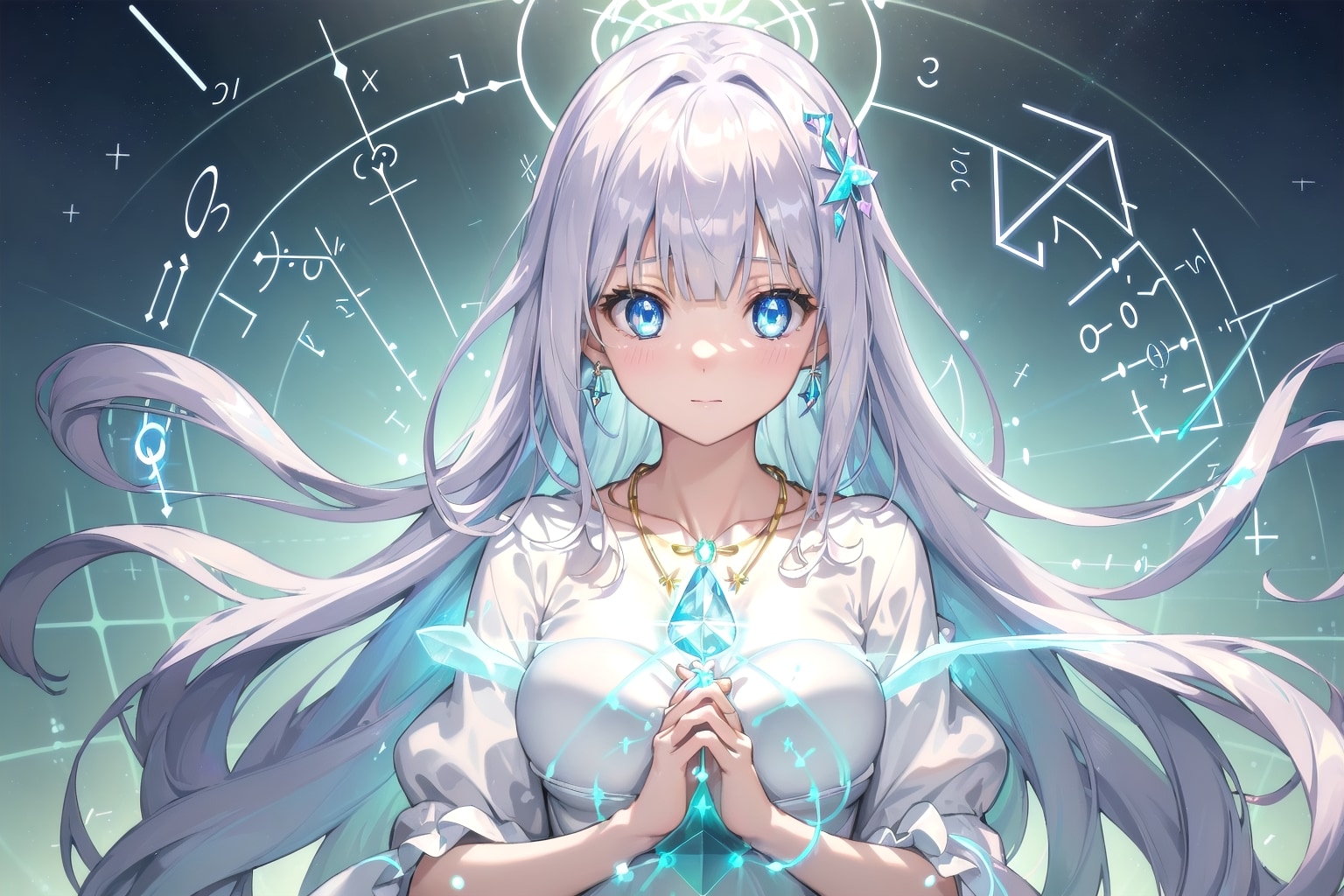 数理の首飾り ～導きの座標に祈りを捧げて | の人気AIイラスト・グラビア