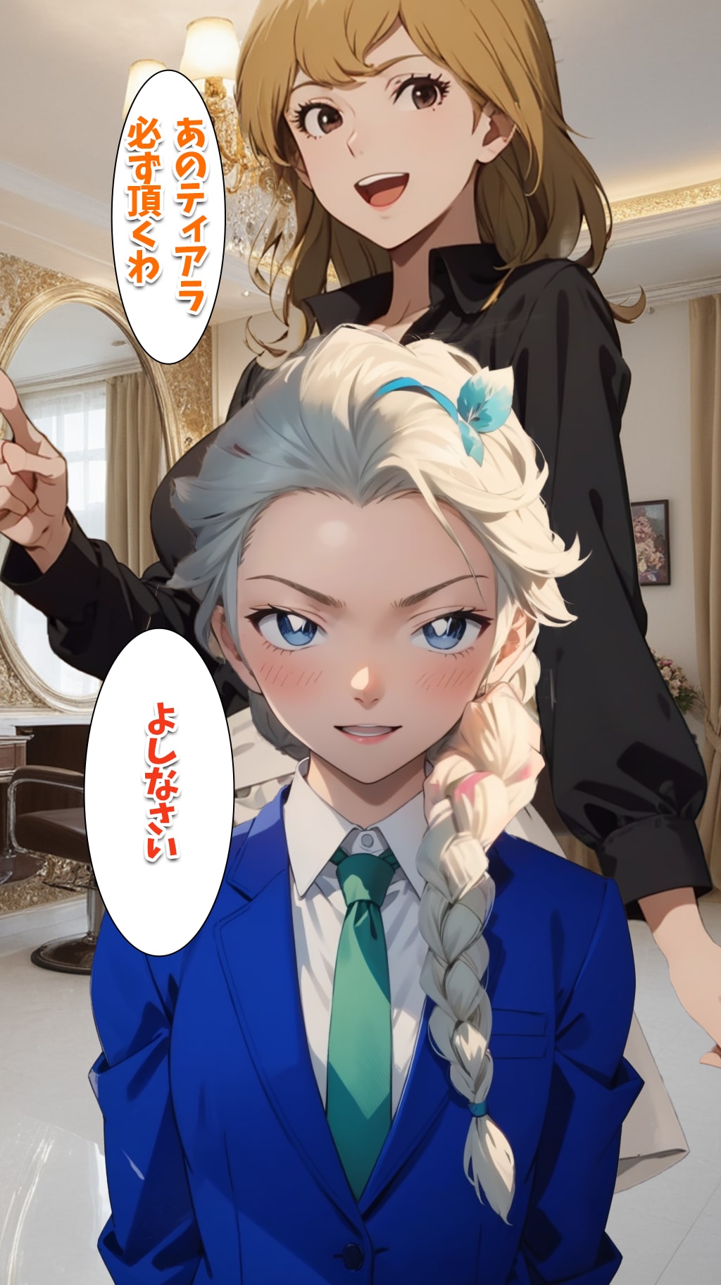 雪の女王！4コマ漫画！