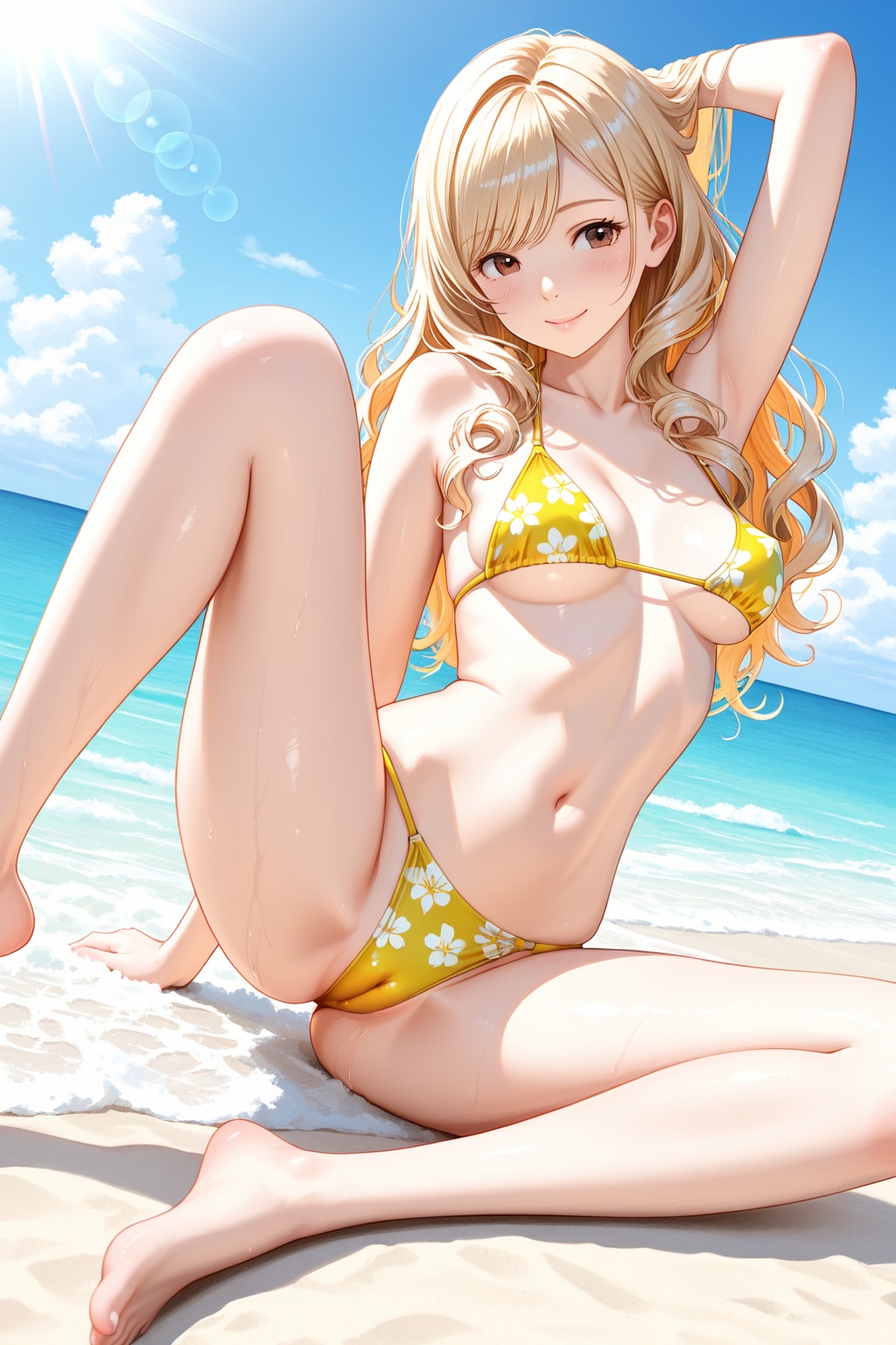 割れ目くっきり