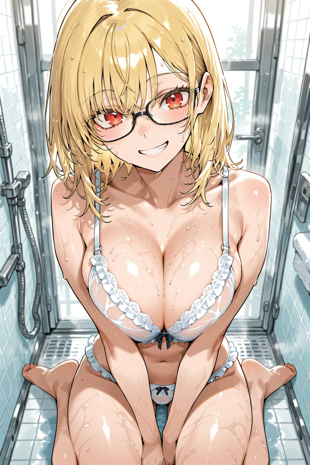 濡れ金髪ちゃん