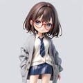 眼鏡女子 楓のフィギュア 3枚目