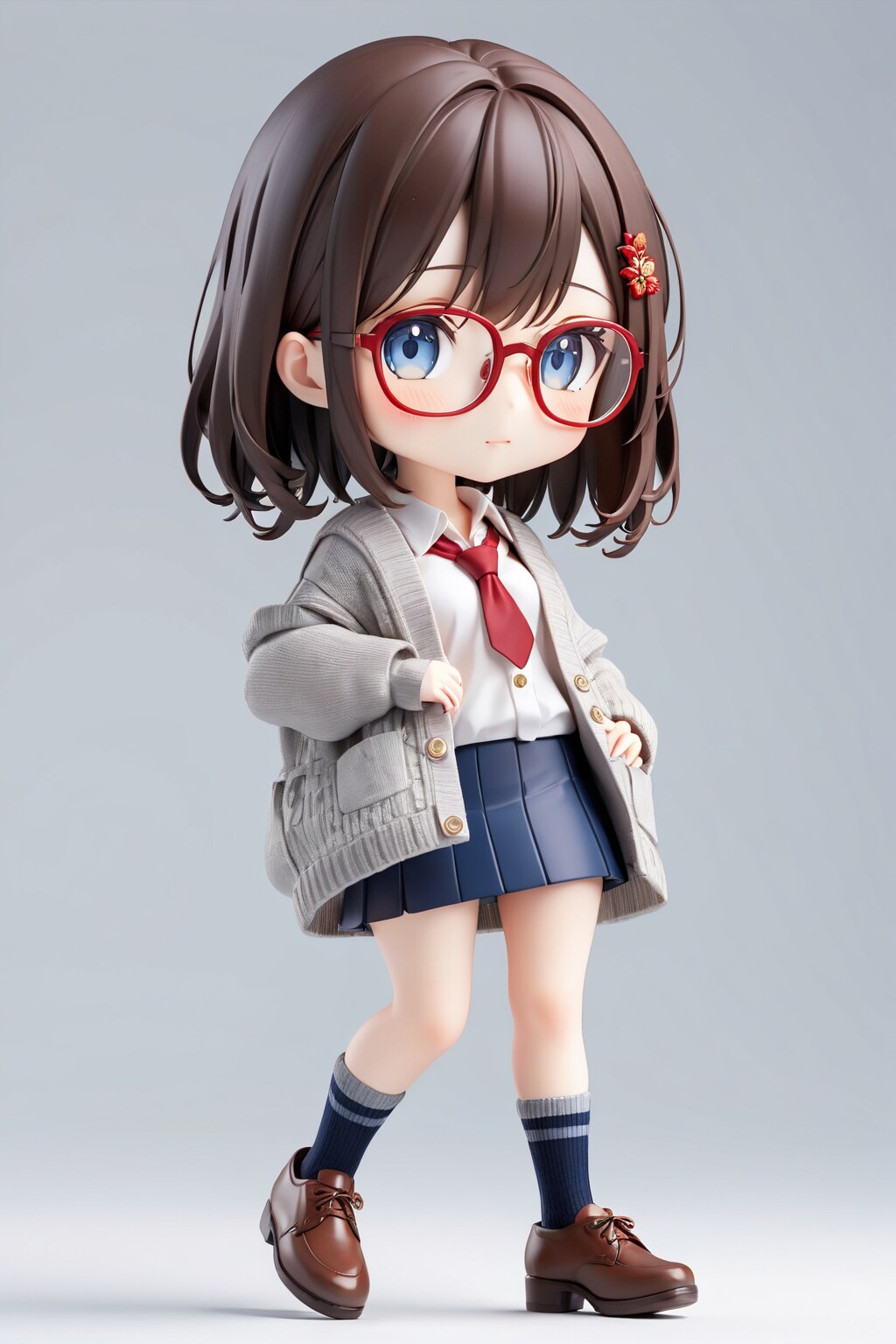 眼鏡女子 楓のフィギュア