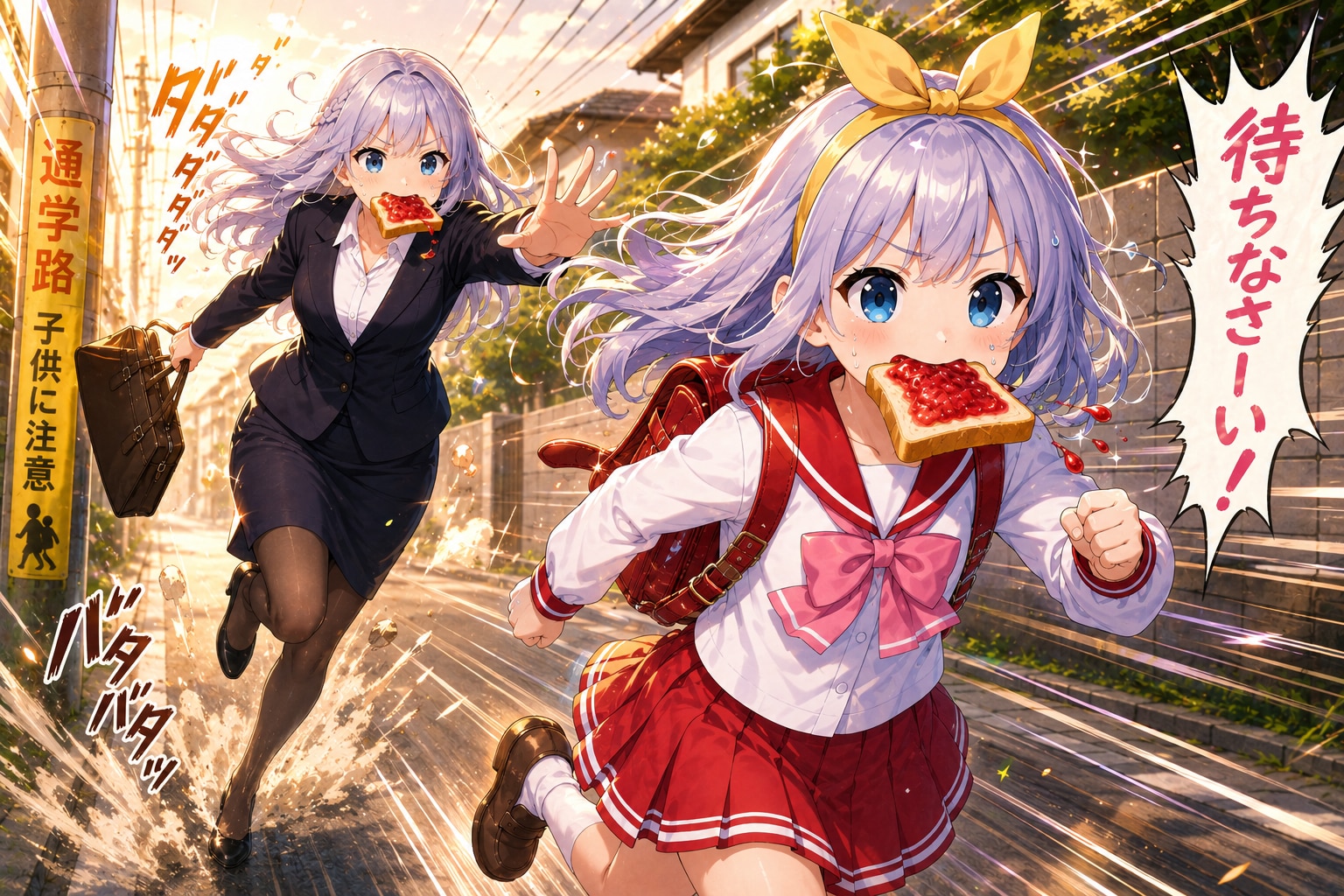 遅刻しそうなのは娘だけではなかった。