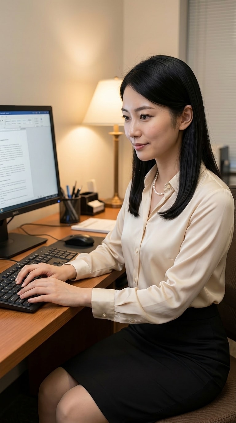 デスクワークに疲れたお嬢様OLの、誰にも見せない「秘密の隙」