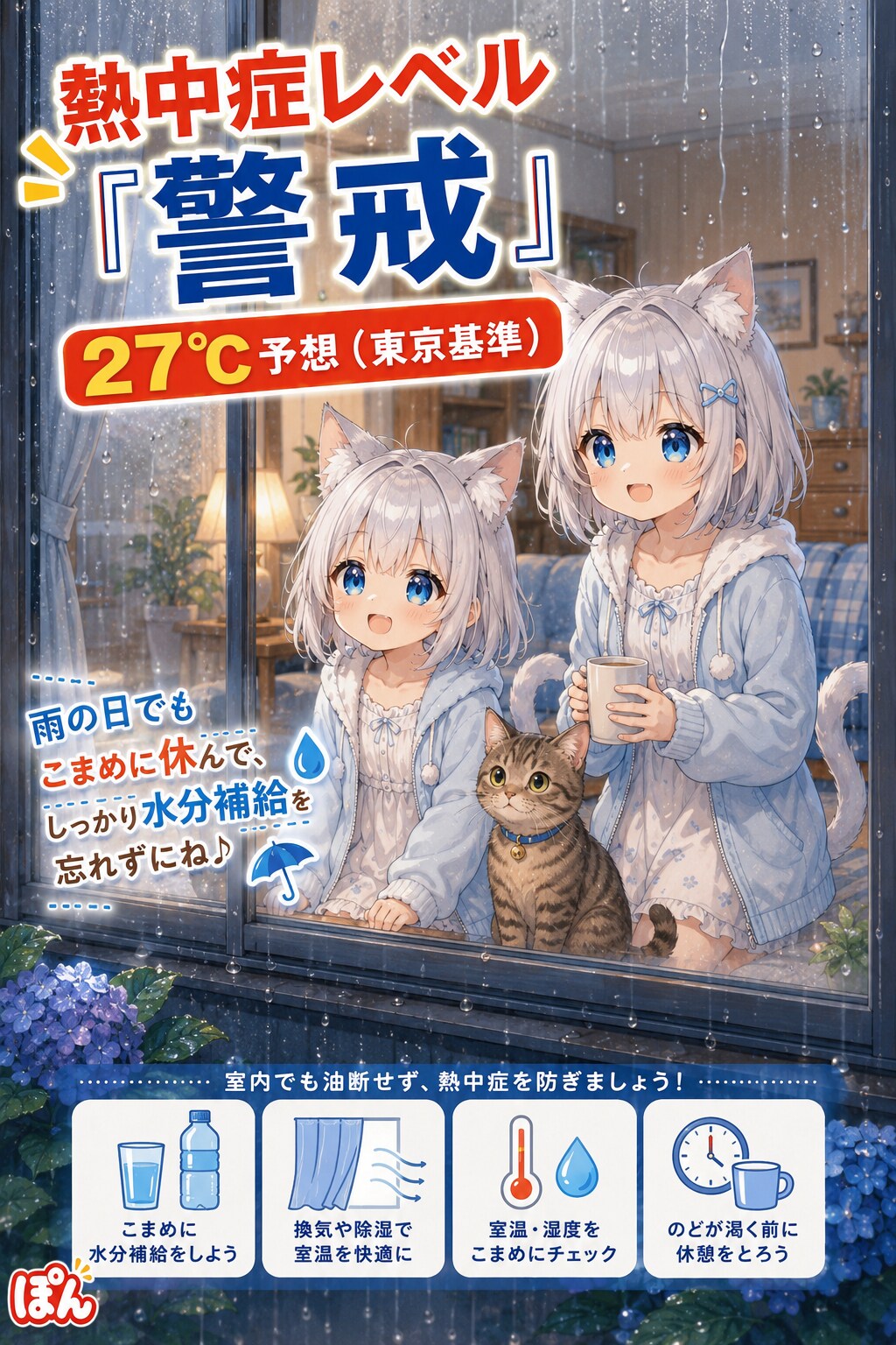 今日は警戒です