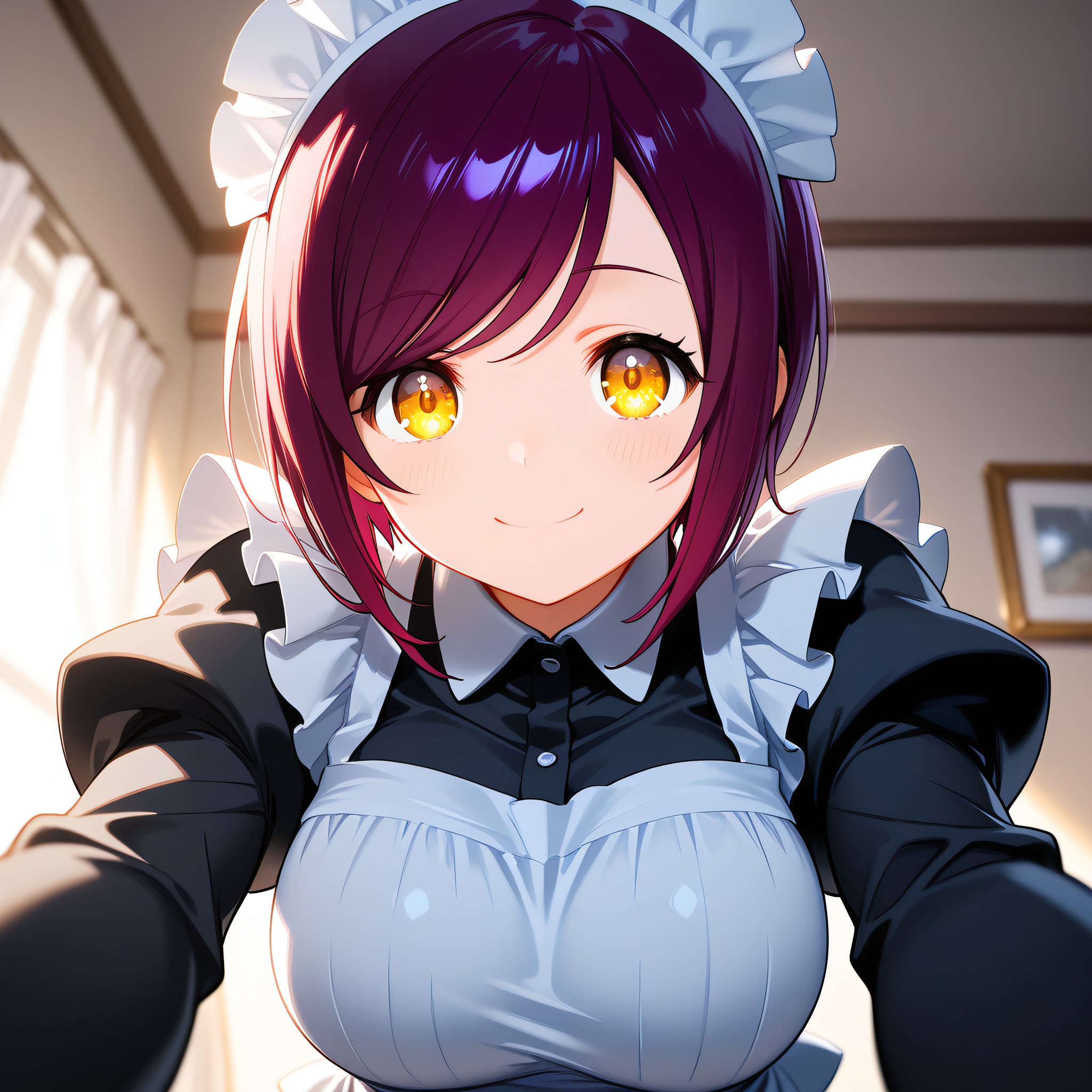 おはようございます（挨拶メイドの芽衣ちゃん） | の人気AIイラスト・グラビア