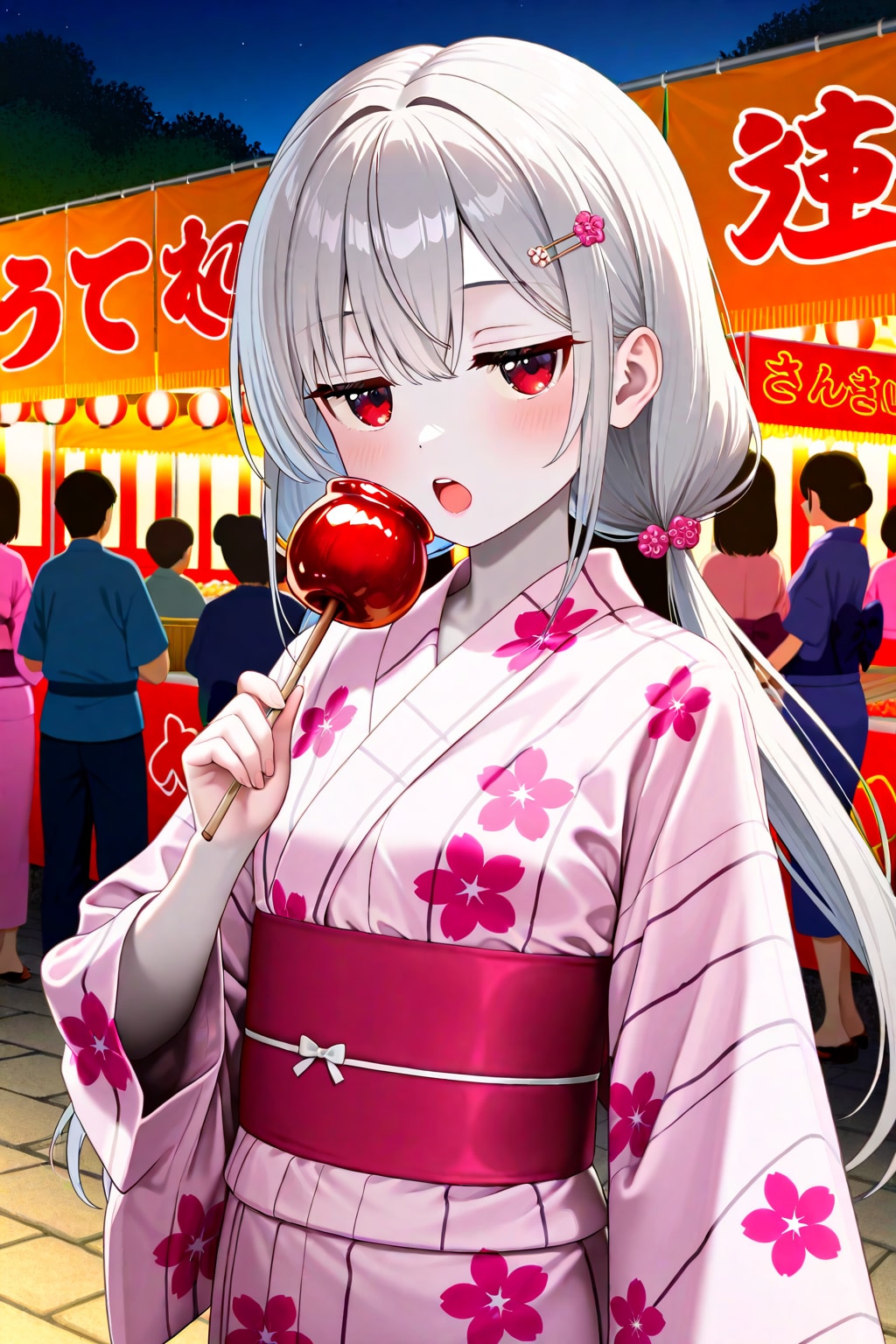 アイちゃんと浴衣デート風