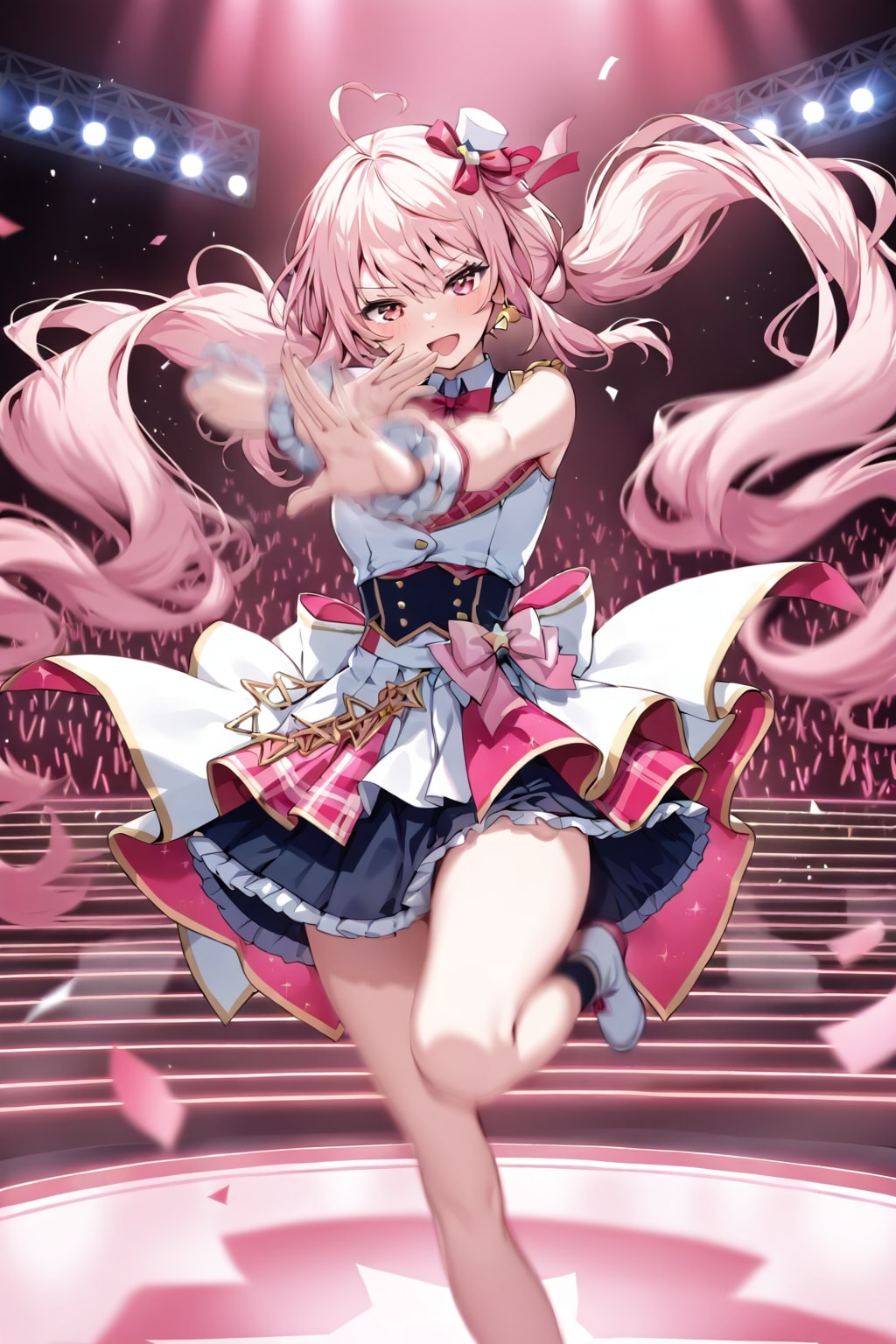 アイドルのライブステージ
