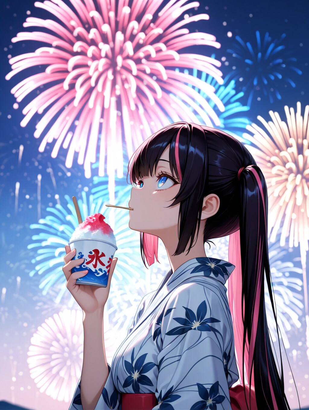 闇の中で輝く色