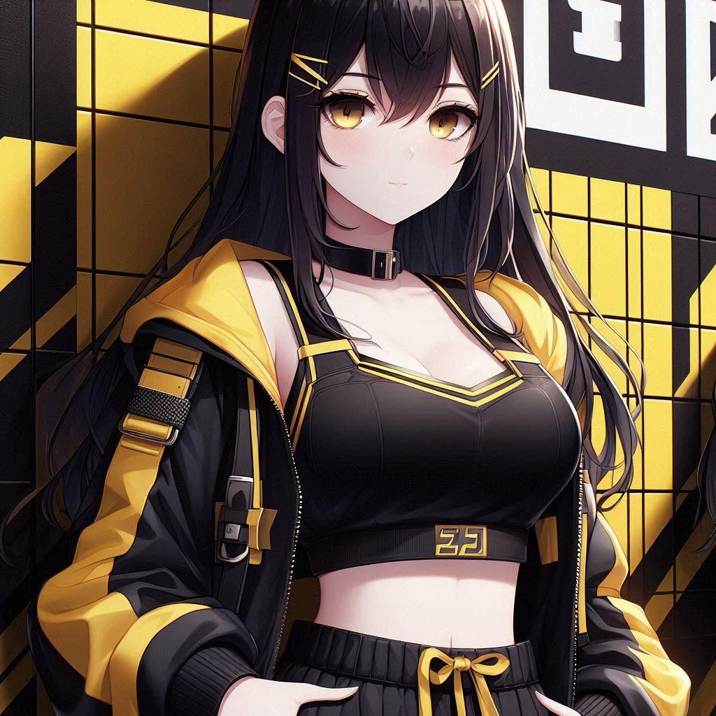 黒黄コントラスト