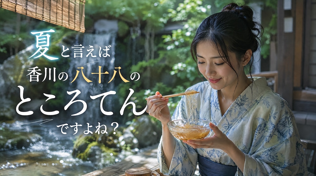 八十八のところてん　涼しくて夏にはピッタリです