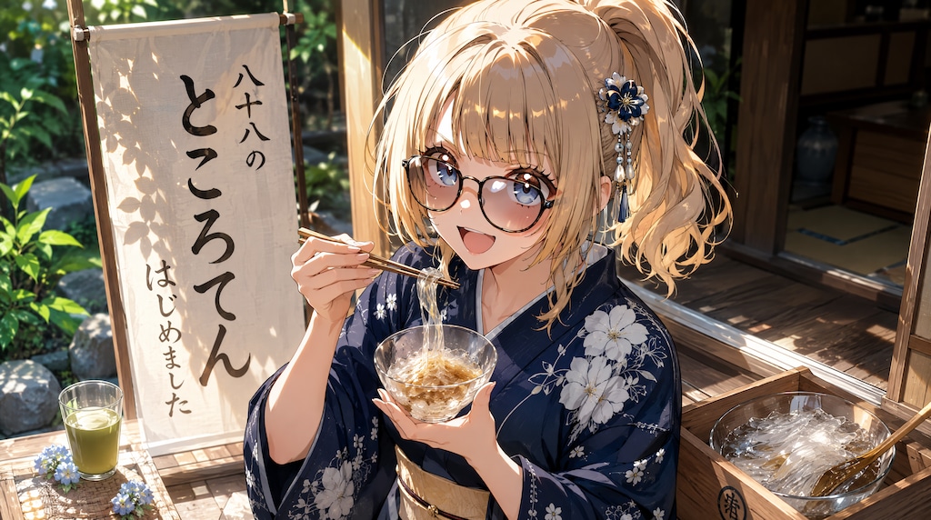 八十八のところてん　涼しくて夏にはピッタリです