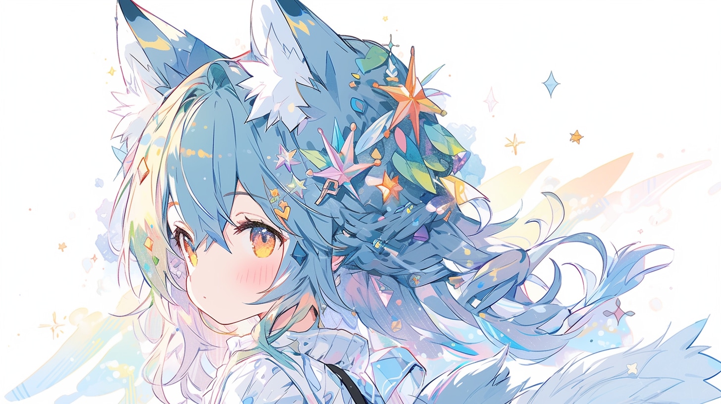 星屑の狐姫と魔法の夜 | の人気AIイラスト・グラビア