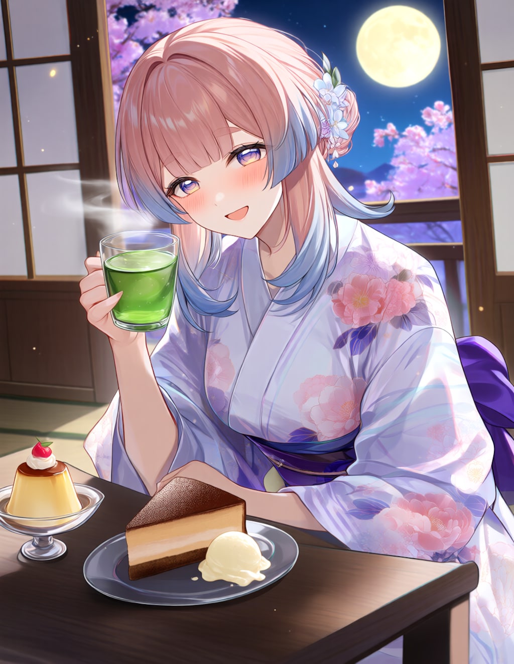浴衣姿の珊瑚宮心海さん