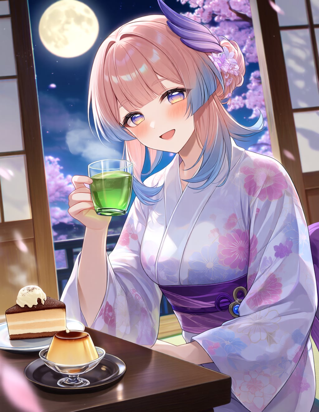 浴衣姿の珊瑚宮心海さん
