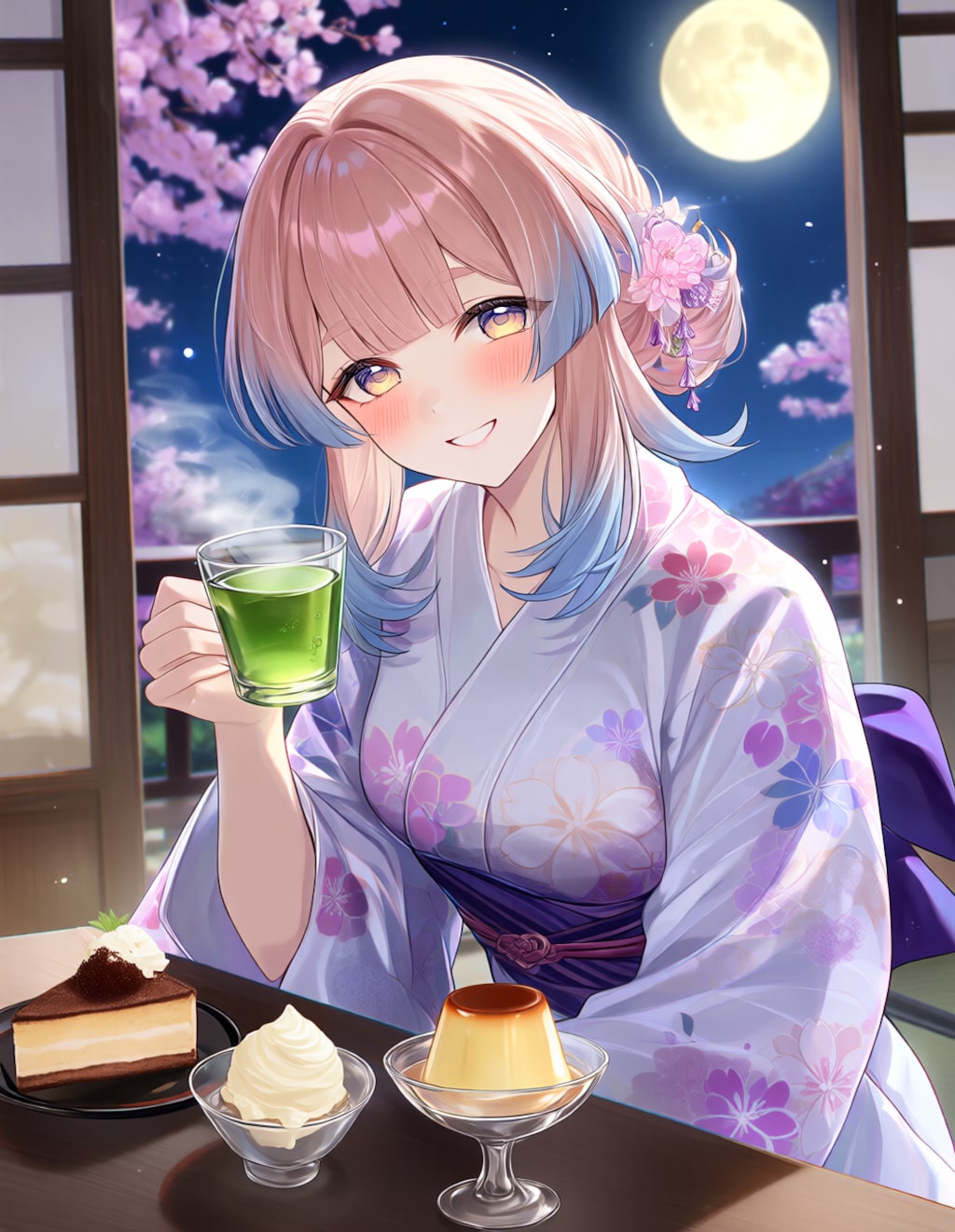 浴衣姿の珊瑚宮心海さん