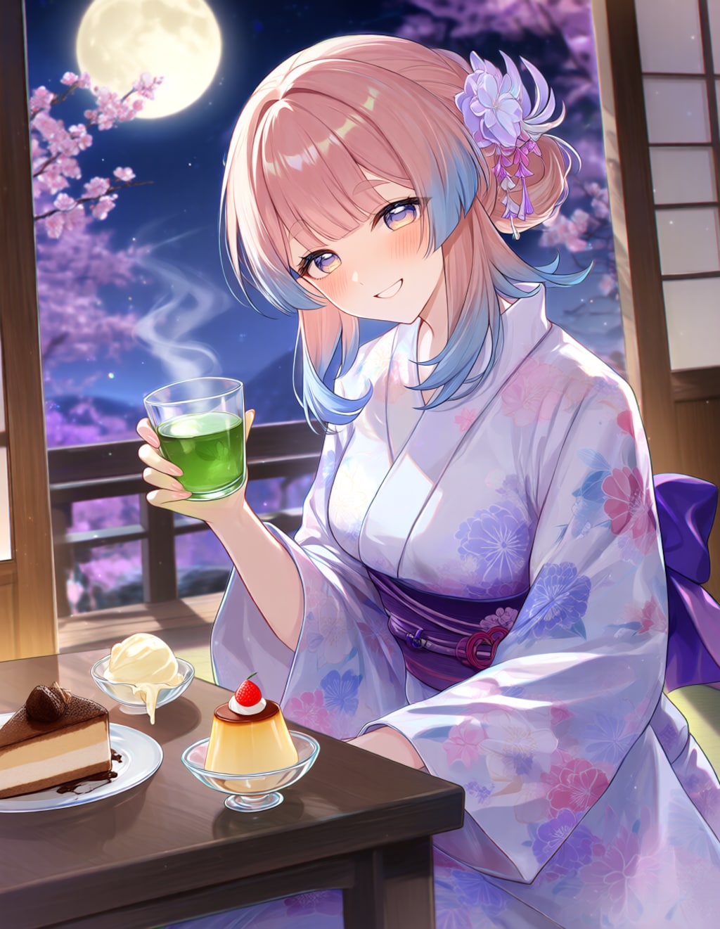 浴衣姿の珊瑚宮心海さん