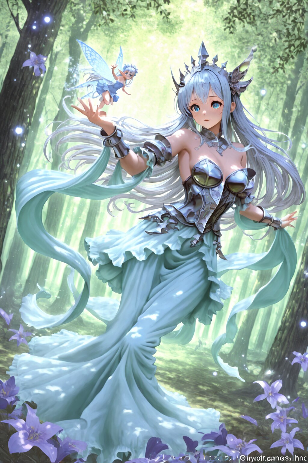 妖精と舞い踊るうちの子達♪