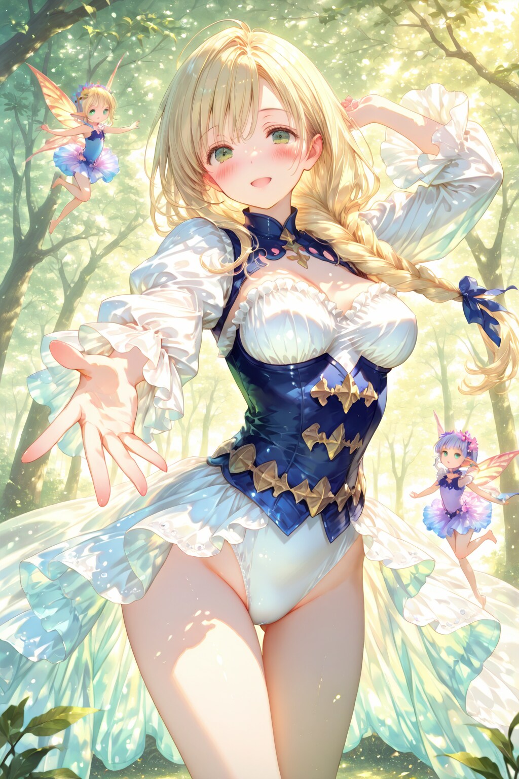 妖精と舞い踊るうちの子達♪