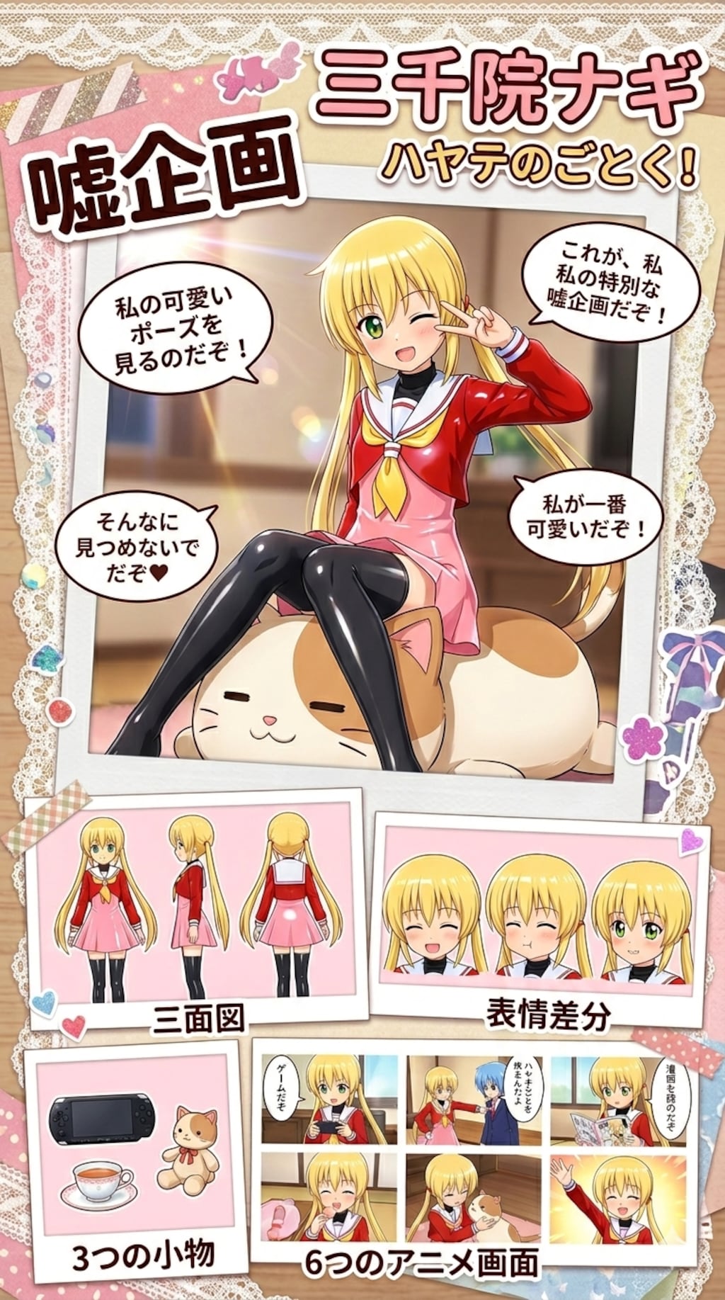 ハヤテのごとく　三千院ナギ　制服