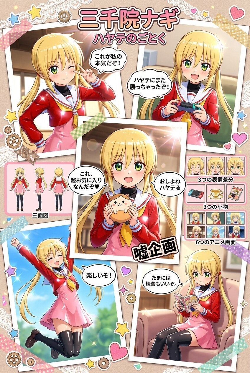 ハヤテのごとく　三千院ナギ　制服