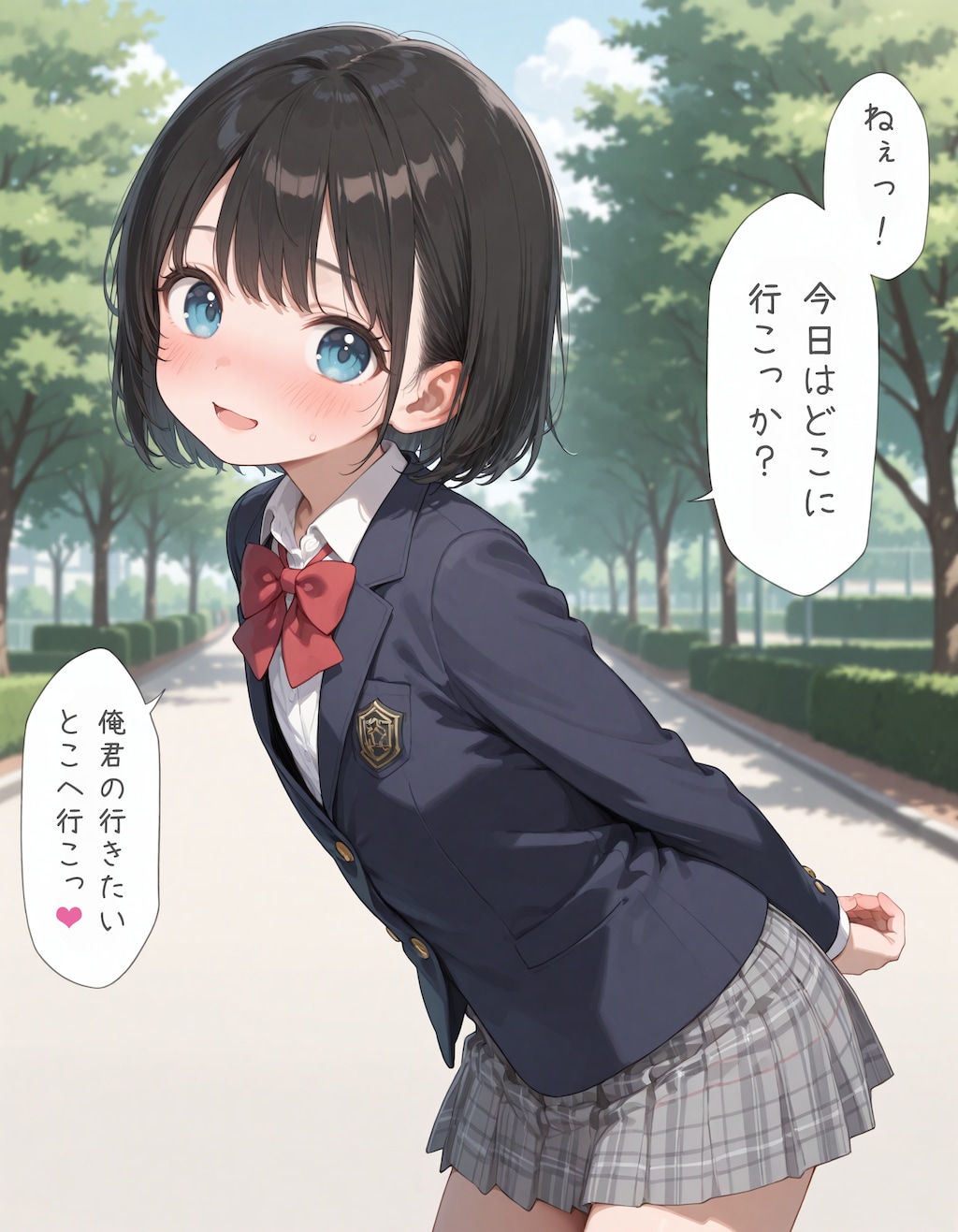 デート中の男の娘