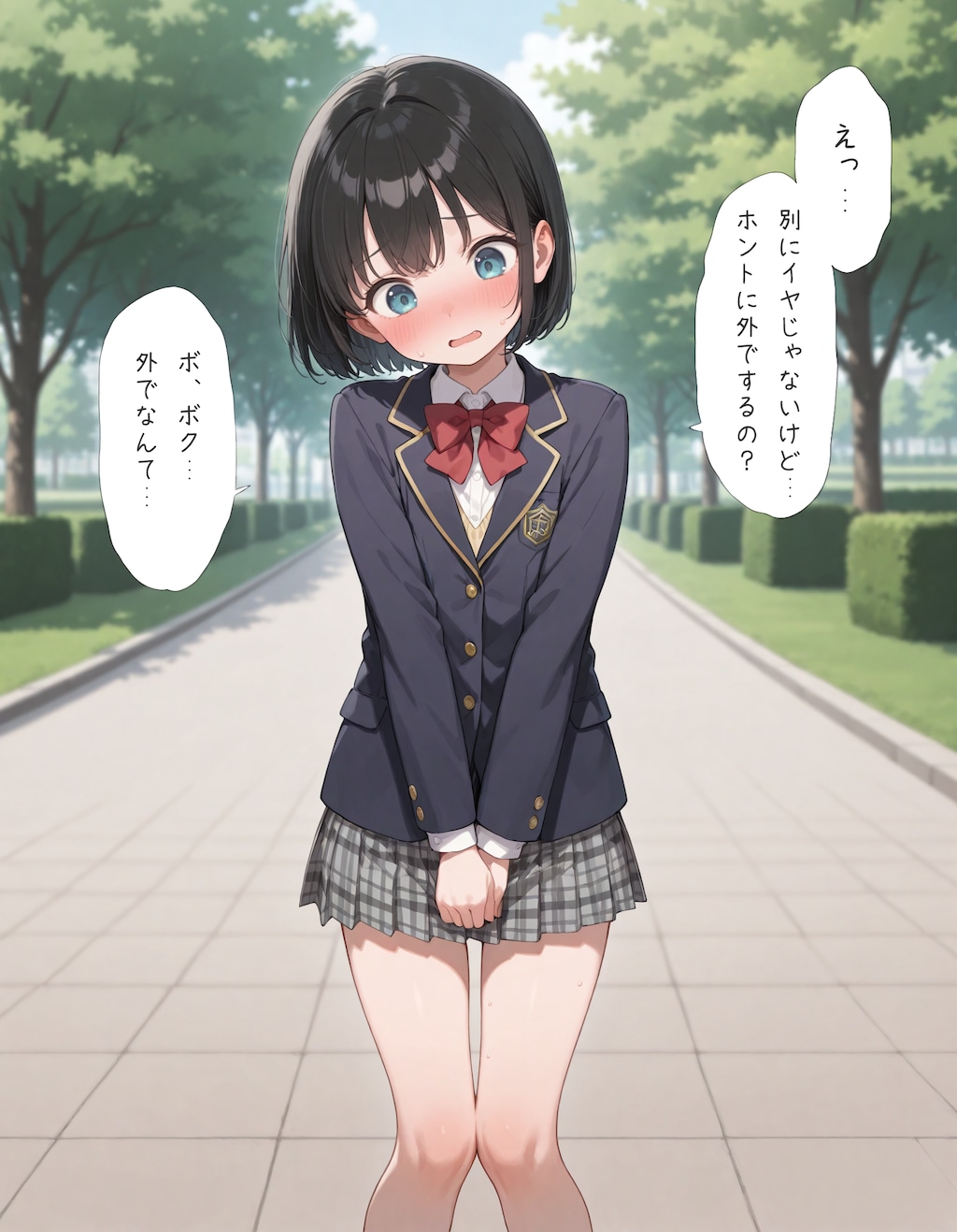 デート中の男の娘