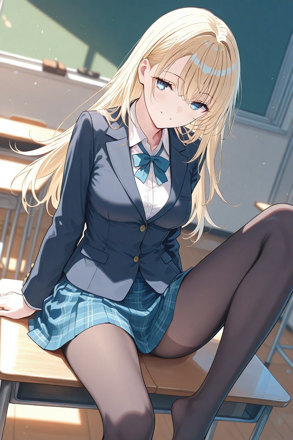 金髪　制服