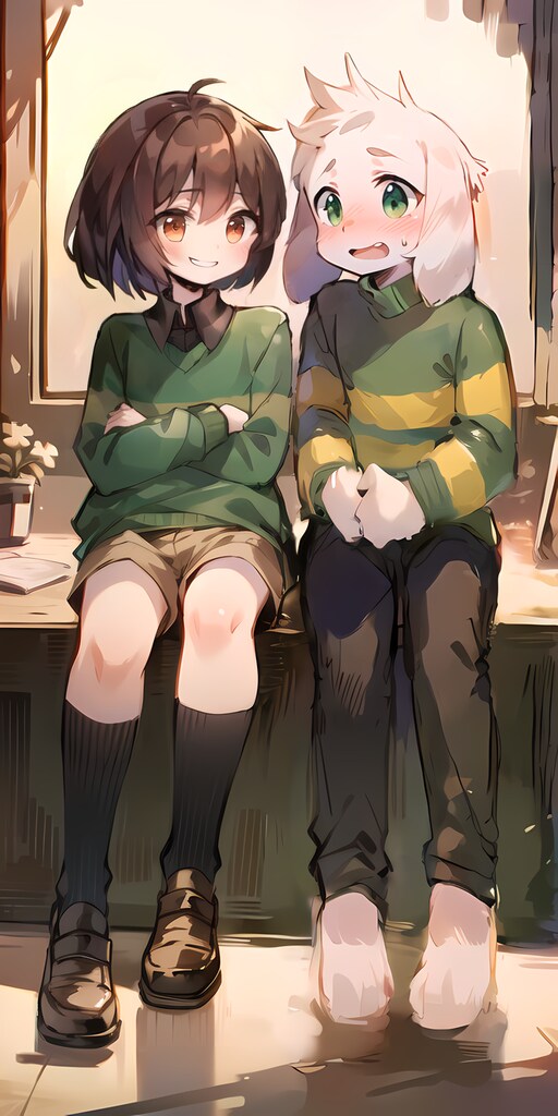 アズリエル君を困らせるキャラちゃん