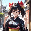 ツヤテカ着物🌟＋👘＝🎇 2枚目