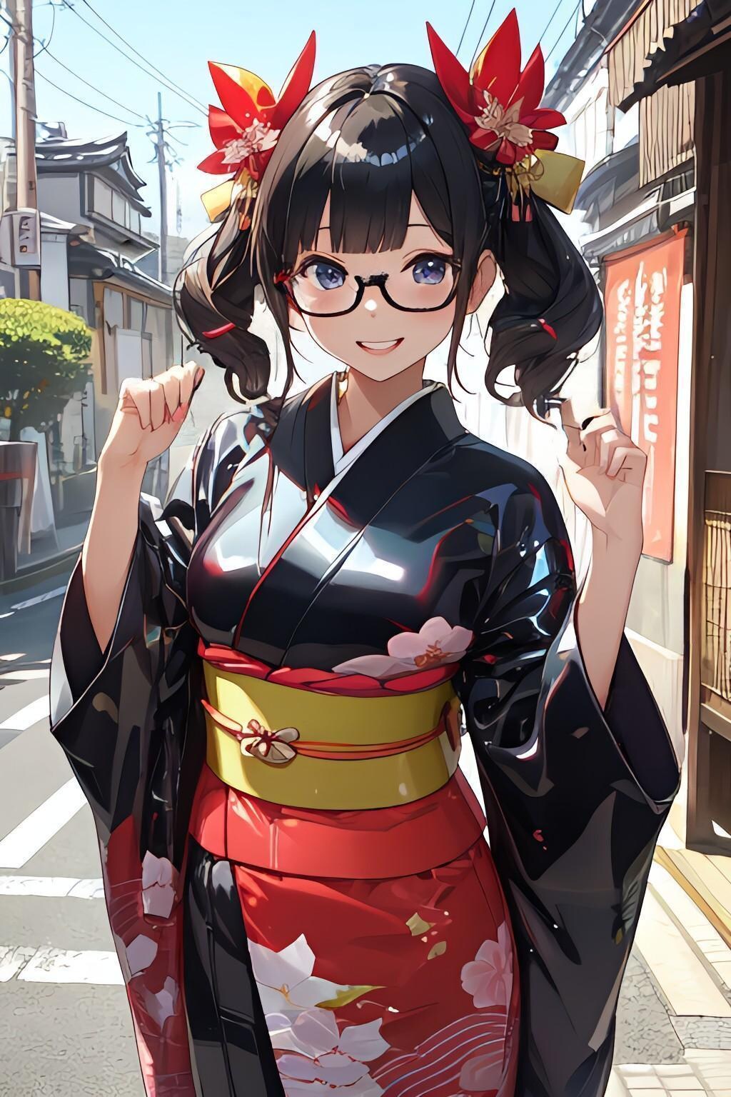 ツヤテカ着物🌟＋👘＝🎇