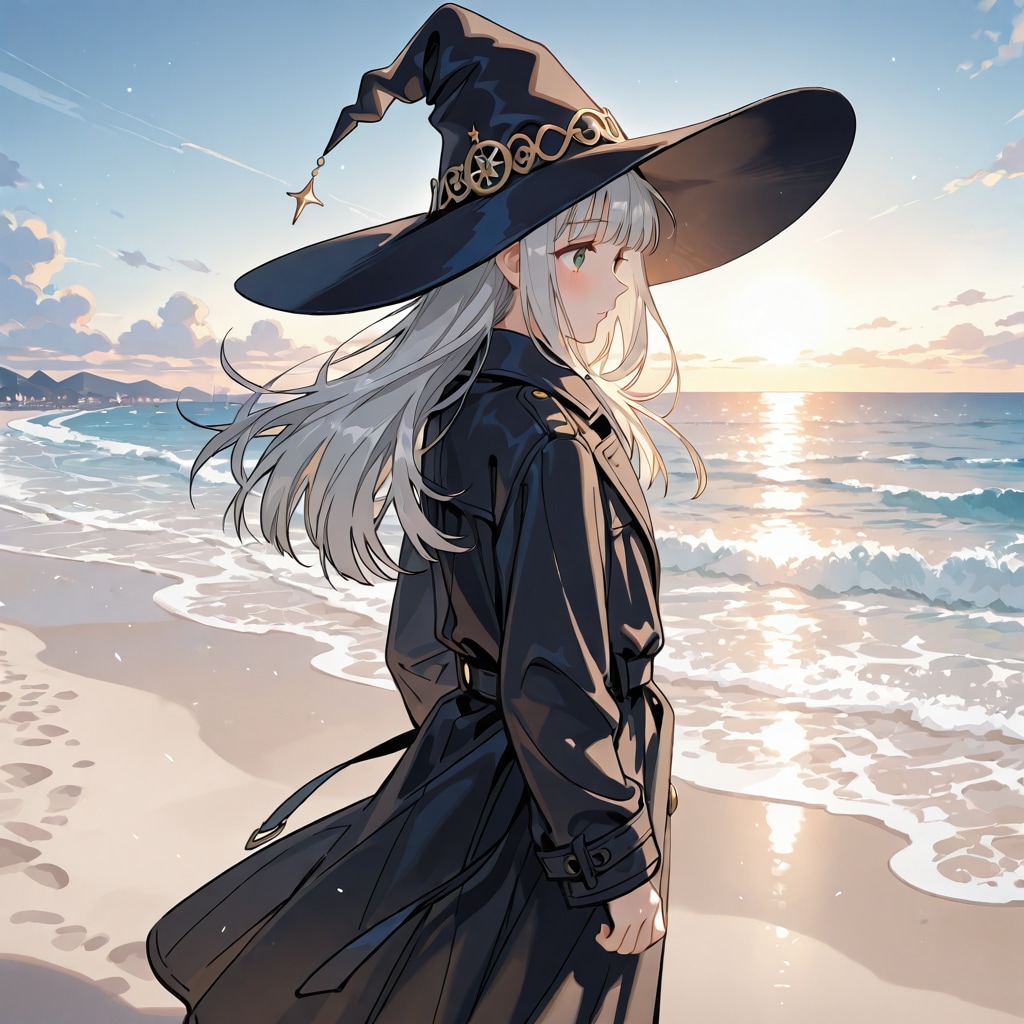 砂浜の魔女 | の人気AIイラスト・グラビア