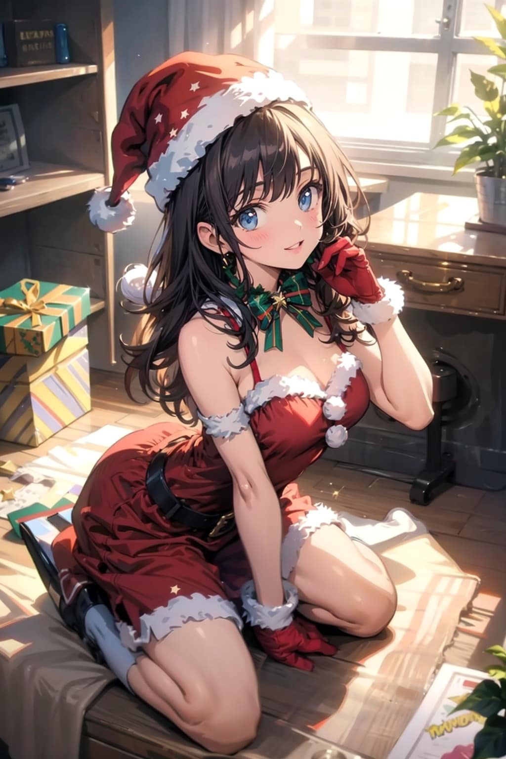 サンタコスの美少女