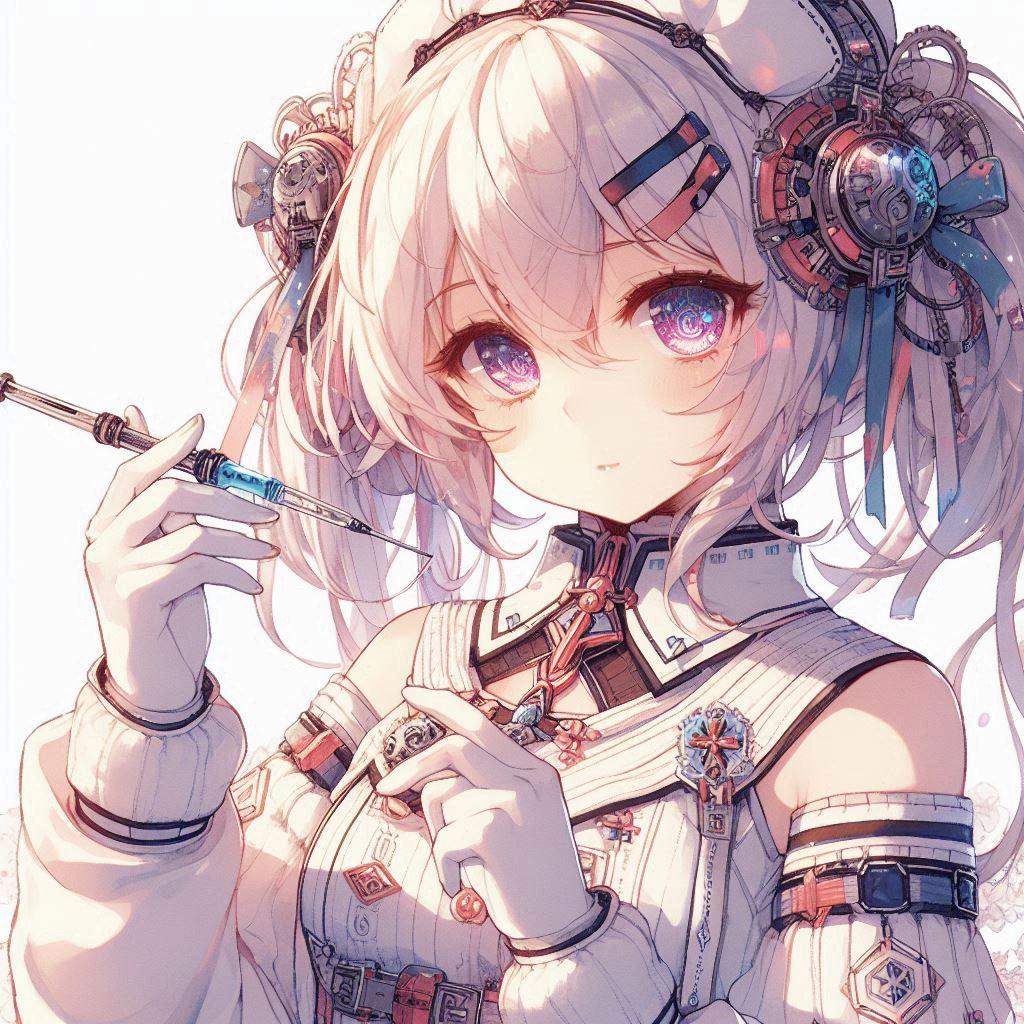 白髪の可愛い女の子【225】