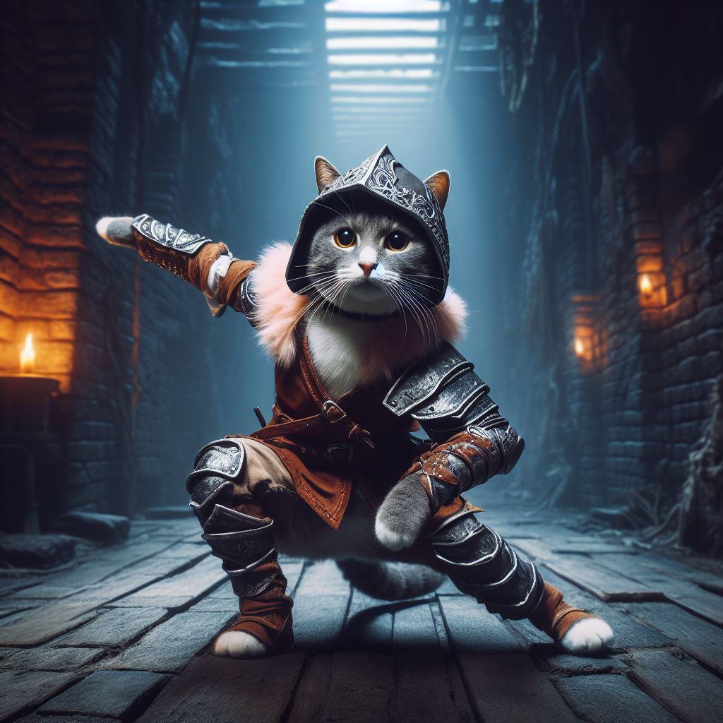 ダークソウルする猫