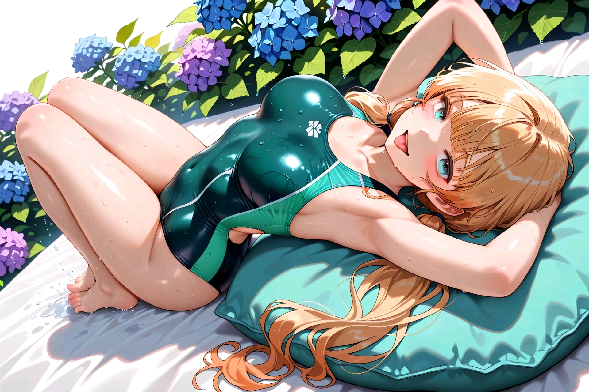寝転がる