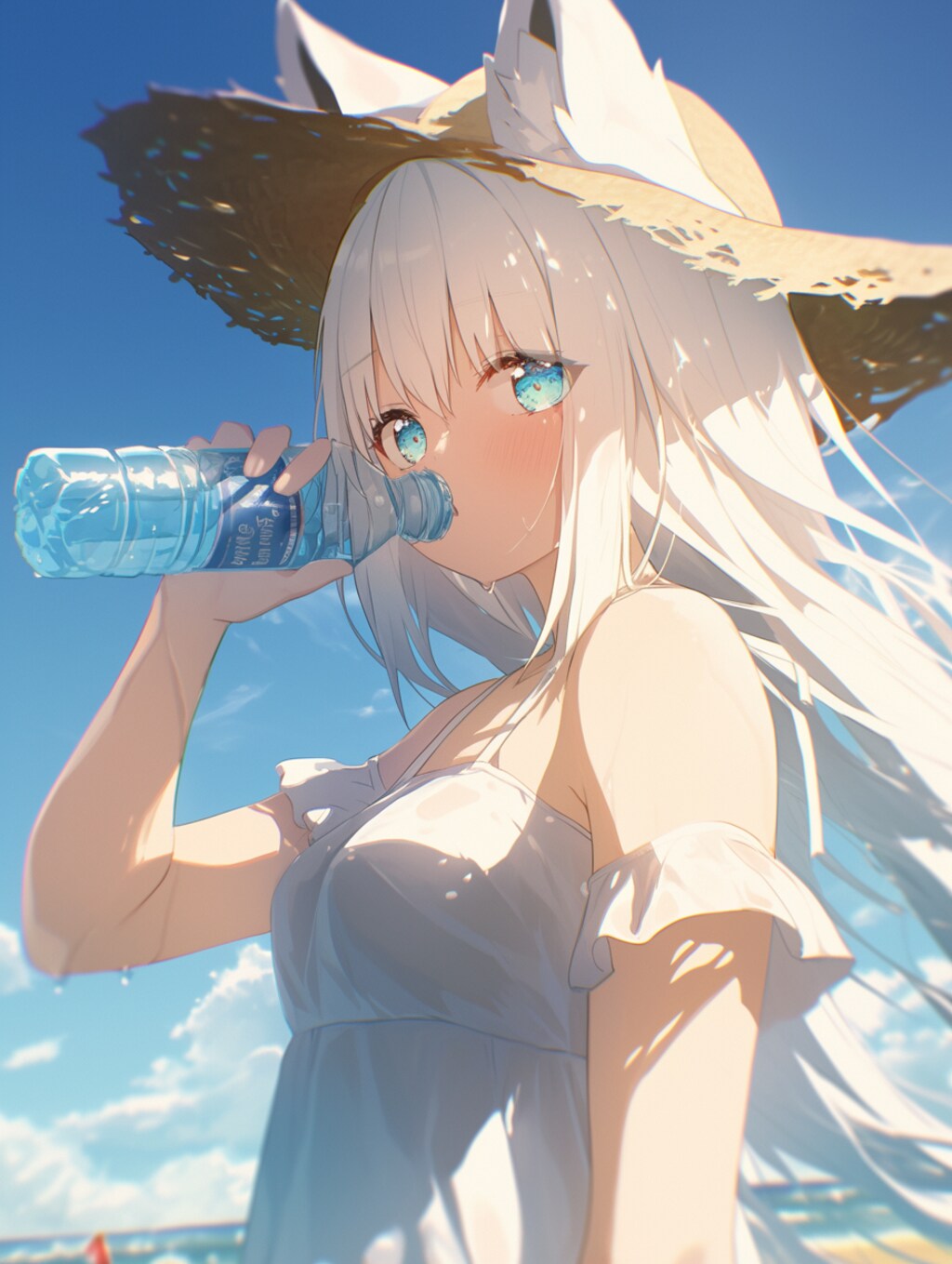 水分補給ガール