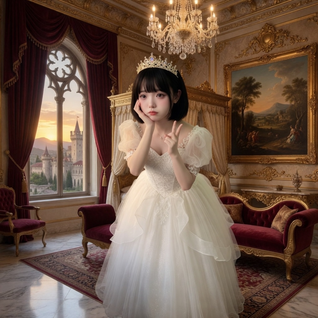 学校の美少女01  お姫様ver