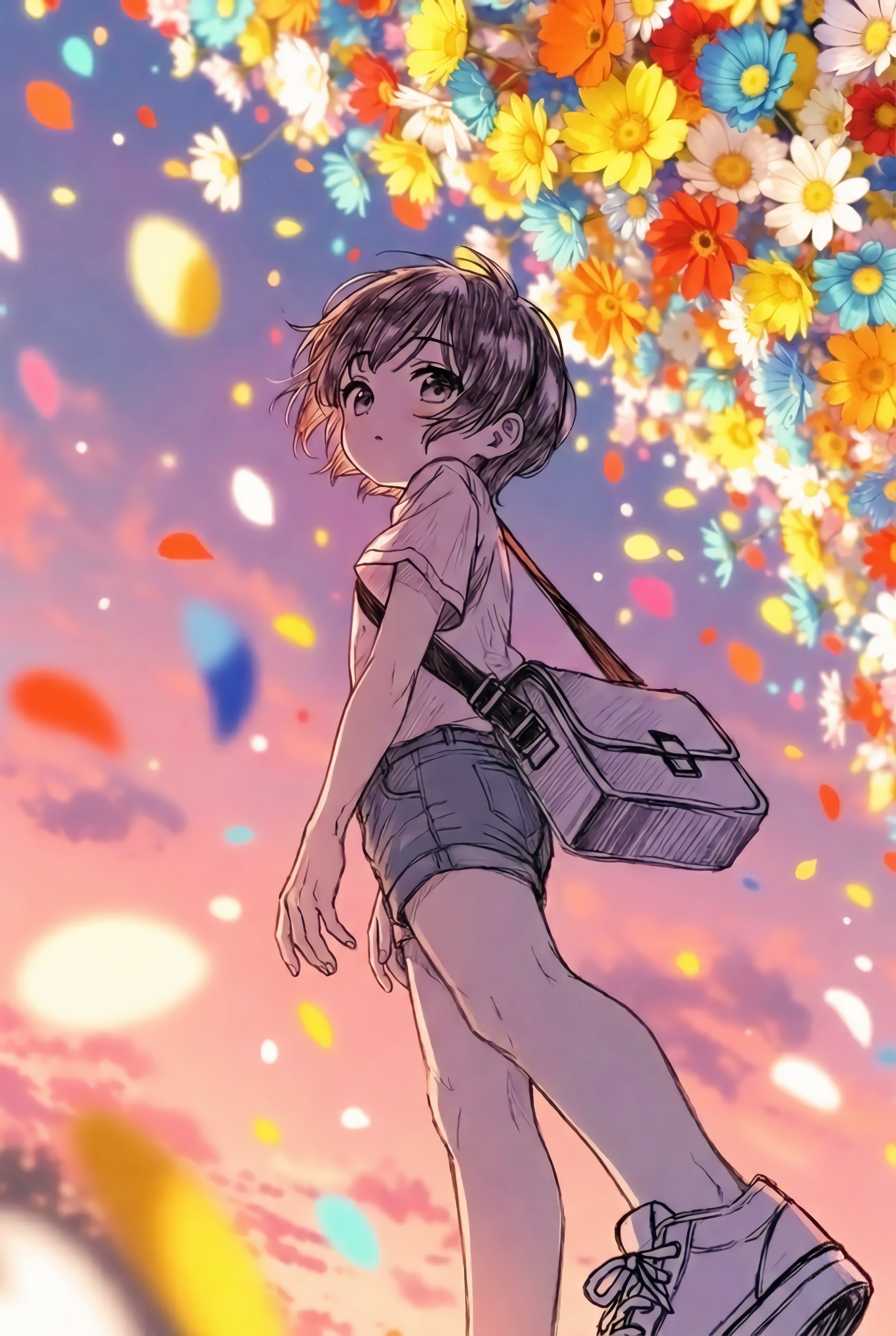 花降る道を | の人気AIイラスト・グラビア