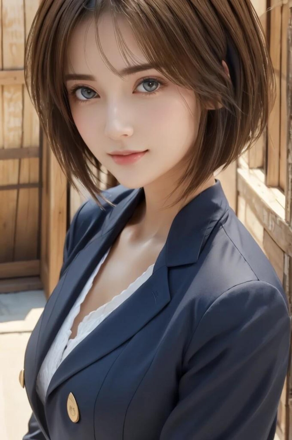 ショートヘア美少女