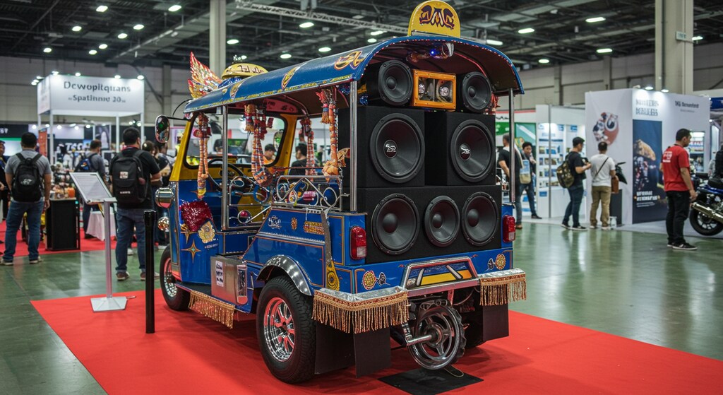 トゥクトゥク　大音量ウーハー付き