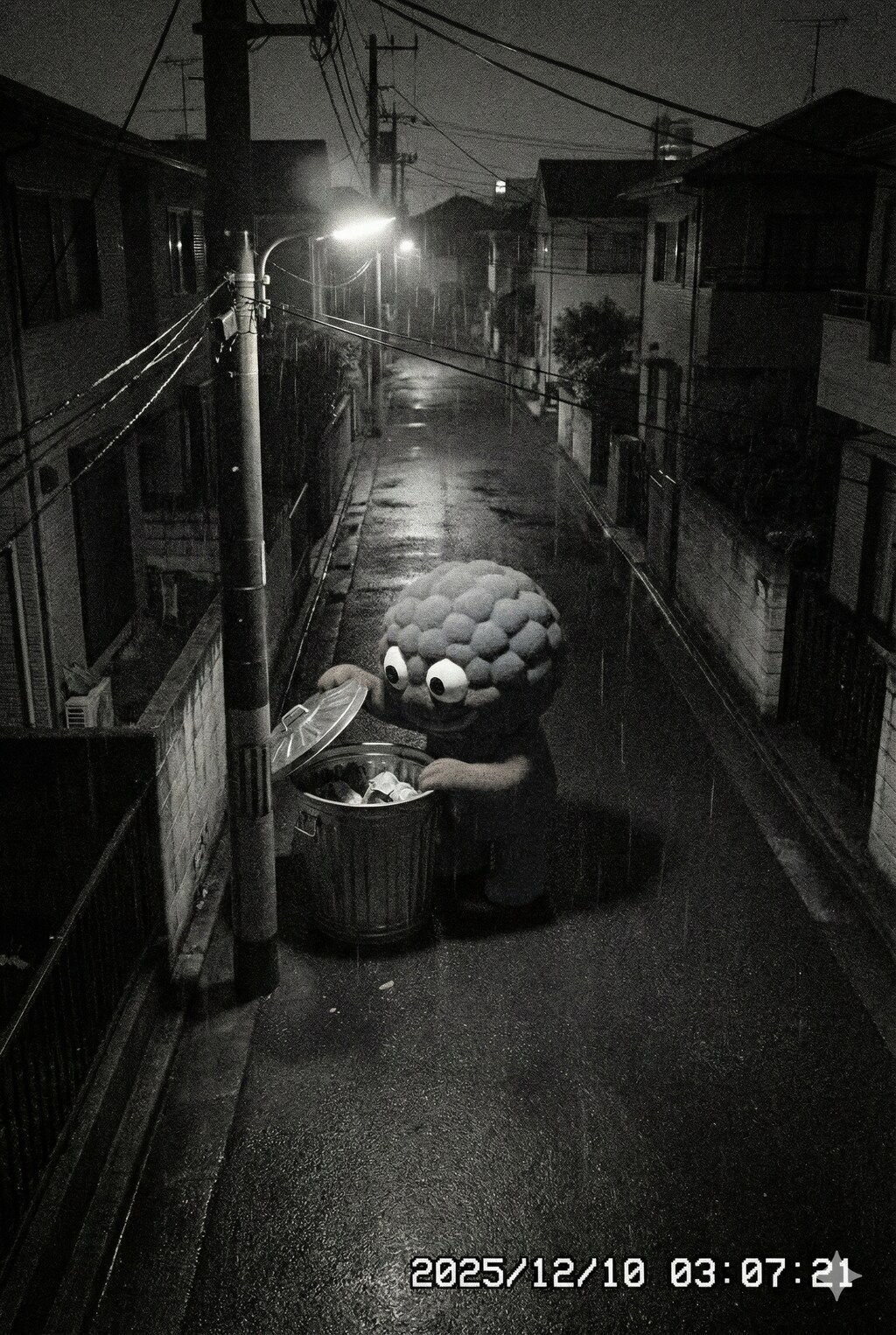 本日未明、住宅街に…