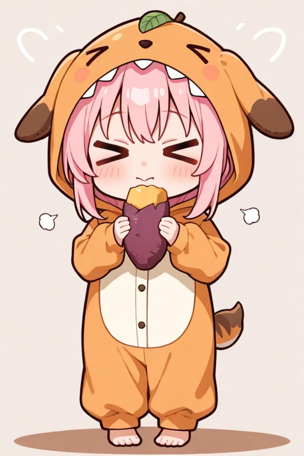 いも食うピンク髪ちゃん