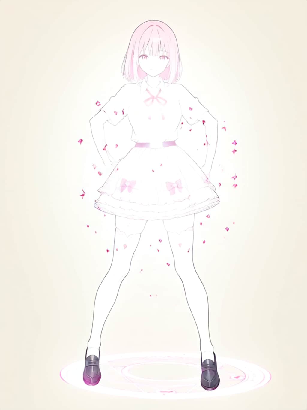 魔法少女モモ 変身シーン