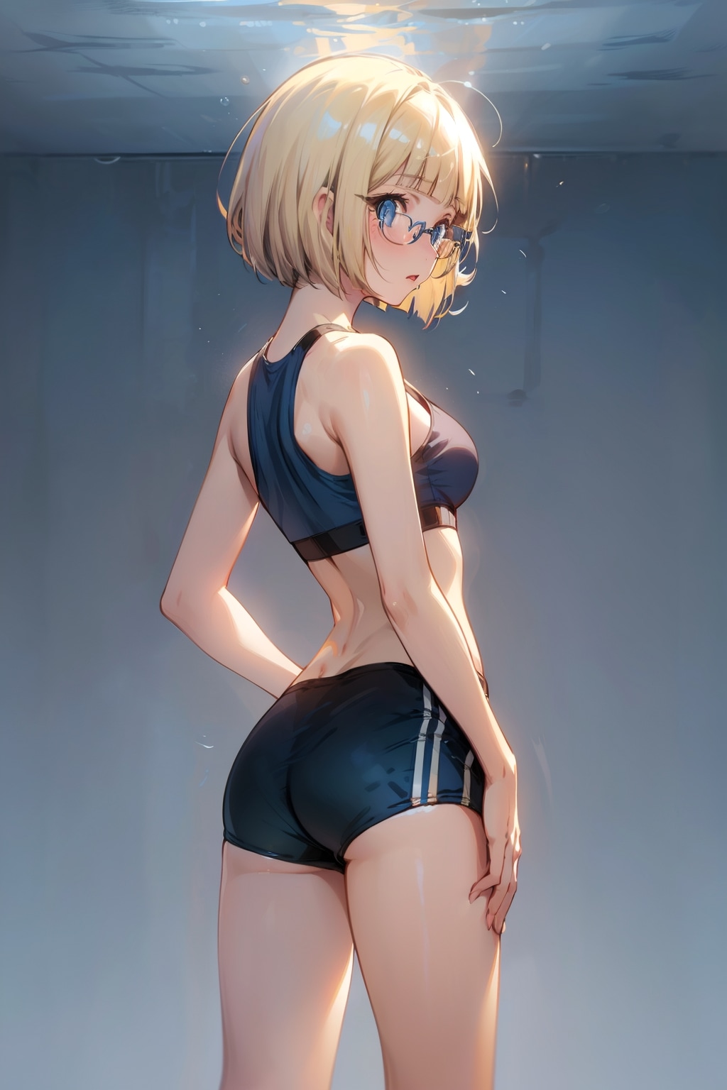 スポーツブルマの眼鏡っ娘 | の人気AIイラスト・グラビア
