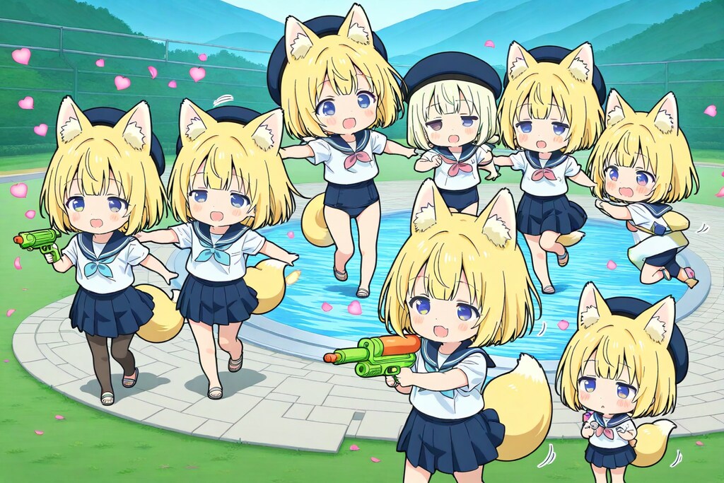 ちびちゃん_「あ-っちくわ居た-！、てぇ---！」。